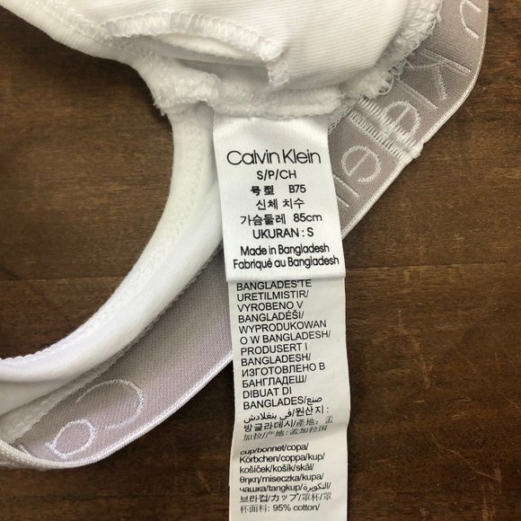 CALVIN KLEIN SPORTS BRA UNPADDED SIZE SMALL - Picture 3 of 3